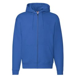 Bluza Męska Premium Z Pełnym Zamkiem Błyskawicznym. Niebieskie bluzy męskie Fruit of the Loom, m, bez wzorów, trekkingowe. Za 132.99 zł.