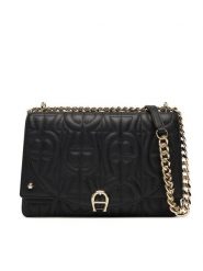 Aigner Torebka Diadora S 132053 Czarny. Czarne listonoszki damskie Aigner, bez wzorów, ze skóry, bez dodatków. Za 2,369.00 zł.