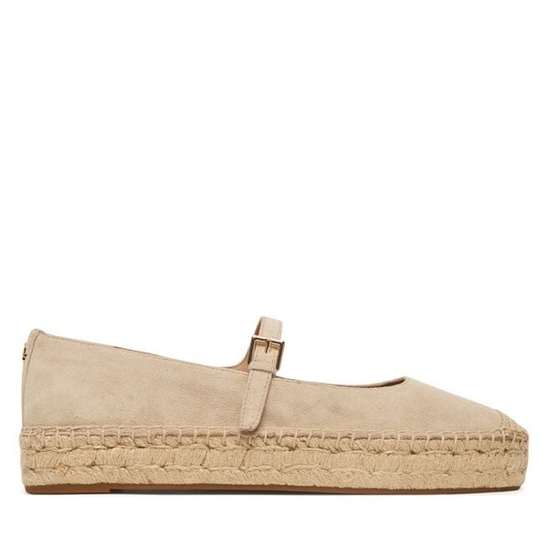 Espadryle LAUREN RALPH LAUREN. Brązowe espadryle damskie Lauren Ralph Lauren, bez wzorów, bez obcasa, bez zapięcia. Za 445.99 zł.
