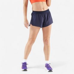 Spodenki do biegania damskie Kiprun Run 900 Light. Niebieskie szorty sportowe damskie KIPRUN, s, bez wzorów, z materiału, sportowe, do biegania. Za 119.99 zł.