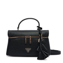 Torebka Guess. Czarne torebki do ręki damskie Guess, z aplikacjami, bez dodatków. Za 544.99 zł.