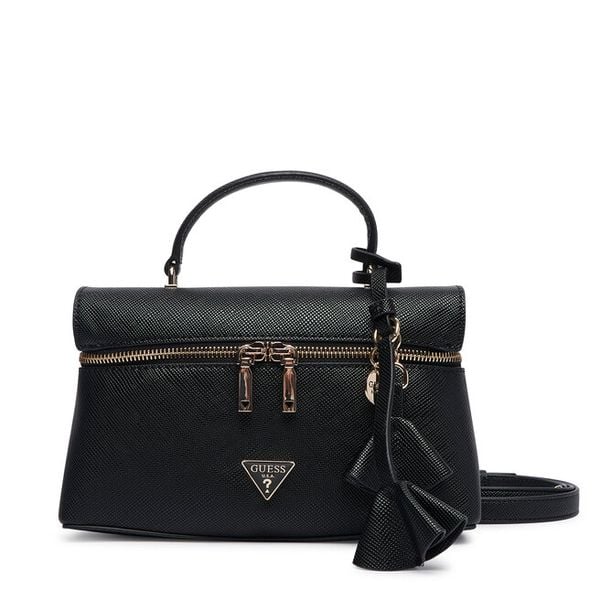 Torebka Guess. Czarne torebki do ręki damskie Guess, z aplikacjami, bez dodatków. Za 544.99 zł.