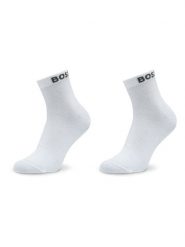 BOSS Skarpety krótkie 50491208 Biały. Białe skarpety męskie Boss, bez wzorów, z bawełny. Za 59.99 zł.