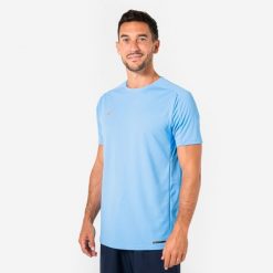 Koszulka piłkarska krótki rękaw Kipsta Viralto Club. Koszulki sportowe męskie KIPSTA, l, bez wzorów, z materiału, bez kołnierzyka, bez ramiączek, do piłki nożnej. Za 49.99 zł.