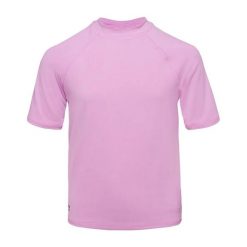 Koszulka Uver UV Dla Dziewcząt. Fioletowe bluzki dla dziewczynek AQUAWAVE, bez wzorów, bez kołnierzyka, bez ramiączek. Za 77.99 zł.