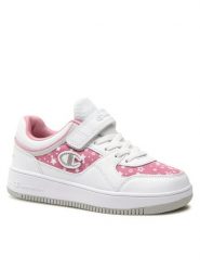 Champion Sneakersy Rebound Graphic S32688-CHA-WW006 Biały. Białe buty sportowe dziewczęce Champion, bez wzorów, ze skóry, bez zapięcia. Za 99.99 zł.