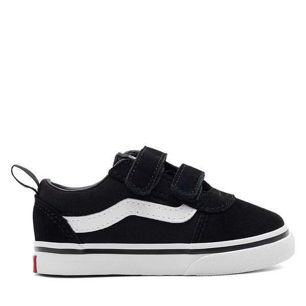 Tenisówki Vans. Czarne trampki i tenisówki chłopięce Vans, bez wzorów, bez zapięcia. Za 149.99 zł.