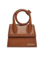 JACQUEMUS Torebka Le Chiquito Noeud 213BA005-3072 Brązowy. Brązowe torebki do ręki damskie JACQUEMUS, bez wzorów, ze skóry, bez dodatków. Za 3,329.00 zł.