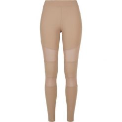 Legginsy damskie Urban Classics tech mesh-grandes tailles. Brązowe legginsy damskie Urban Classics, bez wzorów, z meshu. Za 160.50 zł.