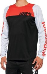 100% Koszulka męska 100% R-CORE Jersey długi rękaw black racer red roz. M (NEW 2022). Czarne bluzki z długim rękawem męskie 100%, m, bez wzorów, z jersey, bez kołnierzyka. Za 185.51 zł.