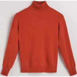Sweter z wełny merino i kaszmiru - Pomarańczo. Różowe swetry damskie Reserved, z kaszmiru. Za 299.99 zł.