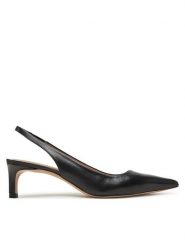 BOSS Sandały Janet 50542378 Czarny. Czarne sandały damskie Boss, bez wzorów, ze skóry, bez obcasa, bez zapięcia. Za 559.99 zł.
