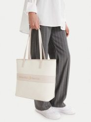 Beverly Hills Polo Club Torebka EO-BHPC-L-012-09 Écru. Torebki do ręki damskie Beverly Hills Polo Club, bez wzorów, z materiału, bez dodatków. Za 299.99 zł.