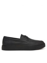 Calvin Klein Półbuty Hybrid Clean Boat Shoe Lth HM0HM02233 Czarny. Czarne półbuty na co dzień męskie Calvin Klein, ze skóry, bez zapięcia. Za 649.99 zł.