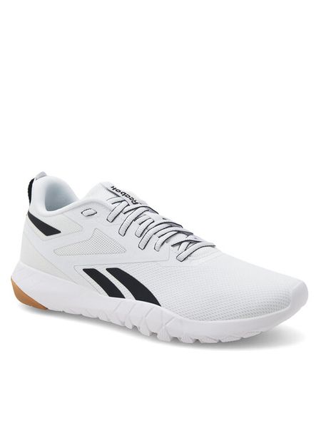 Reebok Buty na siłownię Flexagon Force 4 100074769 Biały. Białe buty sportowe męskie Reebok, z materiału, bez zapięcia, na fitness i siłownię. Za 299.99 zł.