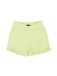 Szorty z bawełna na co dzień na siłownię. Zielone szorty sportowe damskie LEONE 1947 APPAREL, bez wzorów, z bawełny, na fitness i siłownię. Za 84.16 zł.
