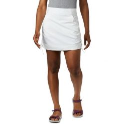Skort damski Columbia Anytime Casual. Białe szorty sportowe damskie Columbia, bez wzorów, z elastanu, casualowe, trekkingowe. W wyprzedaży za 206.00 zł.