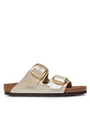 Birkenstock Klapki Arizona 1020021 Biały. Białe klapki damskie Birkenstock, bez wzorów, ze skóry, bez obcasa. Za 539.99 zł.