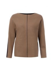 S.Oliver BLACK LABEL sweter z dzianiny Kobiety brązowy, 38. Brązowe swetry damskie s.Oliver BLACK LABEL, s, bez wzorów, z dzianiny, eleganckie, bez kołnierzyka, bez ramiączek, bez kaptura. Za 299.95 zł.