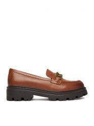 Lasocki Loafersy CEO-WI33-CSA538-SANDY-43 Brązowy. Brązowe mokasyny damskie Lasocki, ze skóry. Za 239.99 zł.