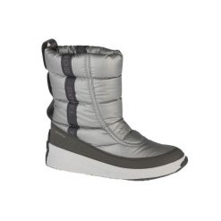 Śniegowce turystyczne damskie Sorel Out N About Puffy Mid. Szare śniegowce i trapery damskie Sorel, z materiału. Za 574.70 zł.