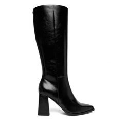 Kozaki Nine West. Czarne kozaki damskie Nine West, bez obcasa, na słupku. Za 329.99 zł.