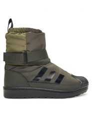 Adidas Śniegowce Superstar 360 Winterized Boot JQ7950 Khaki. Brązowe buty zimowe chłopięce Adidas, bez wzorów, z materiału, bez zapięcia. Za 329.99 zł.