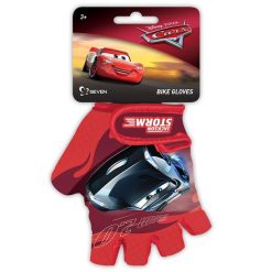 Dziecięce krótkie rękawiczki rowerowe Disney Cars. Czarne rękawiczki dziecięce Seven, bez wzorów. Za 124.55 zł.