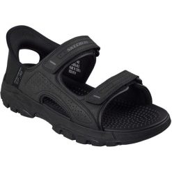 Sandały męskie Skechers Tresmen Reece. Czarne sandały męskie Skechers, z materiału, bez zapięcia. Za 490.00 zł.