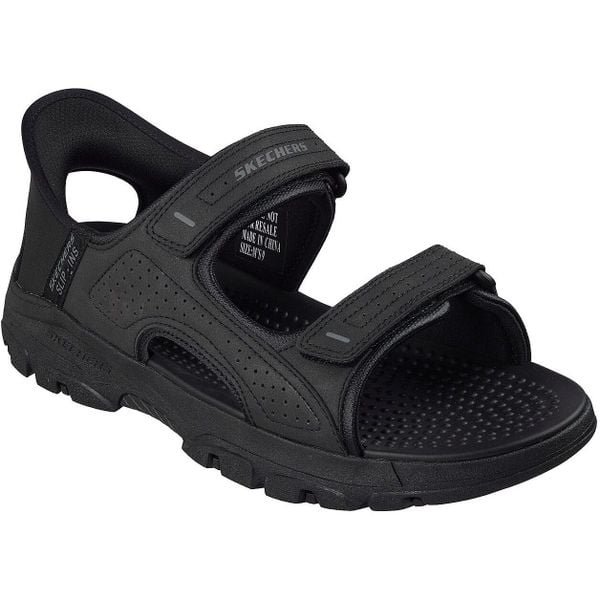 Sandały męskie Skechers Tresmen Reece. Czarne sandały męskie Skechers, z materiału, bez zapięcia. Za 490.00 zł.