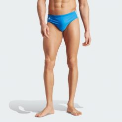 Classic 3-Stripes Swim Trunks. Białe kąpielówki męskie Adidas, m, bez wzorów, z materiału, do pływania. Za 96.99 zł.