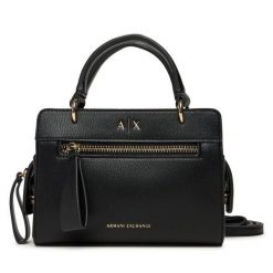 Torebka Armani Exchange. Czarne torebki do ręki damskie Armani Exchange, bez wzorów, klasyczne, bez dodatków. Za 619.99 zł.
