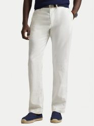 Polo Ralph Lauren Spodnie materiałowe 710A13235004 Biały Classic Fit. Białe spodnie materiałowe męskie Polo Ralph Lauren, m, bez wzorów, z bawełny. Za 859.99 zł.
