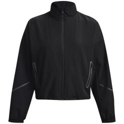 Damska kurtka wodoodporna Under Armour Unstoppable. Czarne kurtki damskie Under Armour, m, bez wzorów, z materiału, bez kaptura. Za 449.00 zł.