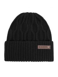 Roxy Czapka CEO-RX-W3-002-AW25 Czarny. Czarne czapki i kapelusze damskie Roxy, na zimę, bez wzorów, z materiału. Za 69.99 zł.