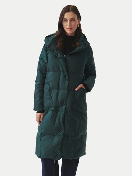 Tatuum Kurtka puchowa Morena T2421.005B Zielony Relaxed Fit. Zielone kurtki damskie Tatuum, bez wzorów, z puchu, bez kaptura. Za 839.99 zł.