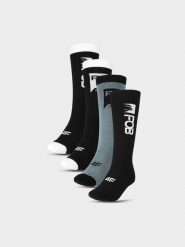 4F Skarpety snowboardowe (2-pack) damskie - czarne 35-38. Czarne skarpety damskie 4f, bez wzorów, z elastanu. W wyprzedaży za 79.99 zł.