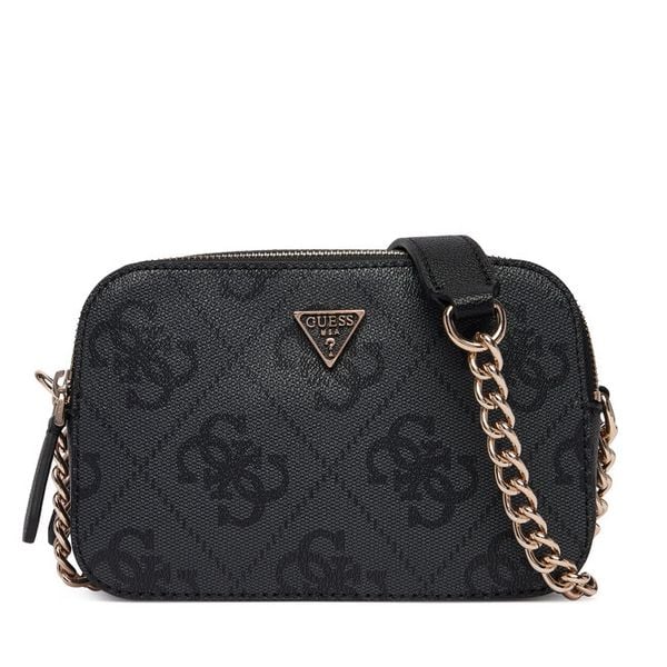 Torebka Guess. Szare listonoszki damskie Guess, z aplikacjami, bez dodatków. Za 384.99 zł.
