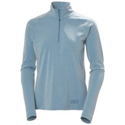 Bluza damska z zamkiem 1/2 Helly Hansen Tyri. Niebieskie bluzy damskie Helly Hansen, bez wzorów, bez kaptura. Za 417.50 zł.