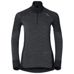 Odlo Koszulka damska Shirt l/s turtle neck 1/2 zip Natural grafitowa r. M (11021). Bluzki damskie marki Odlo. Za 288.53 zł.