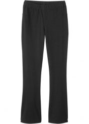 Spodnie jazzowe z elastycznej mieszanki bawełny organicznej. Czarne spodnie materiałowe dla dziewczynek bonprix, bez wzorów, z bawełny. Za 49.99 zł.