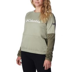 Bluza trekkingowa damska Columbia Windgates Crew. Zielone bluzy sportowe damskie Columbia, s, bez wzorów, bez kaptura, trekkingowe. Za 169.99 zł.