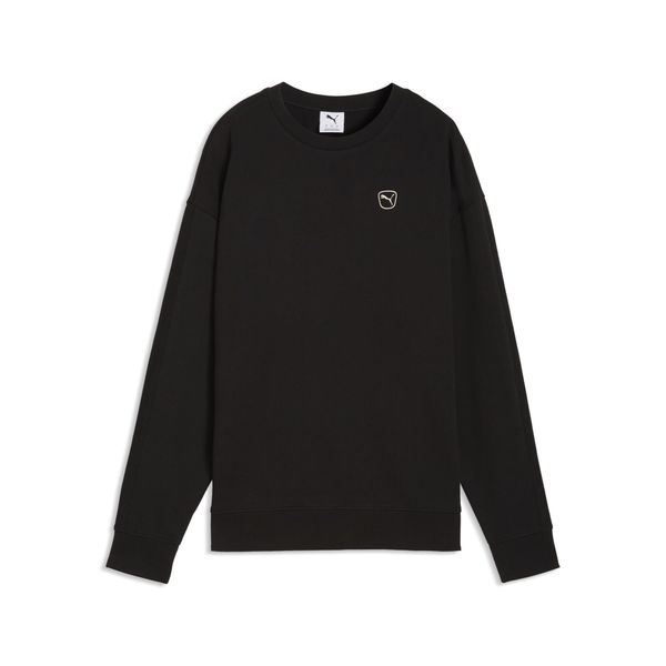 Damska bluza z okrągłym dekoltem Essentials Elevated PUMA. Czarne bluzy damskie Puma, l, bez wzorów, z bawełny, bez kaptura. Za 184.00 zł.