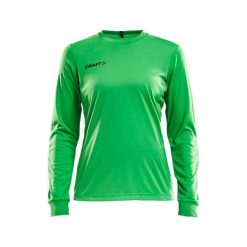 Koszulka bramkarska damska z długim rękawem Craft squad. Zielone t-shirty damskie Craft, l, bez wzorów, z materiału, bez kołnierzyka. Za 198.50 zł.