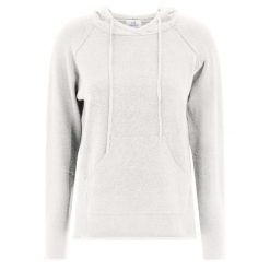 Sweter Z Kapturem Deha Damskie. Białe swetry damskie Deha, m, bez wzorów, z materiału, klasyczne, bez kołnierzyka, bez ramiączek, długie, z kapturem. Za 504.99 zł.