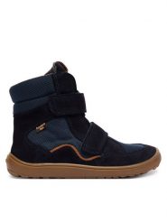 Froddo Kozaki Barefoot Tex Winter Tl G3160247-T D Granatowy. Niebieskie buty zimowe chłopięce Froddo, bez wzorów, ze skóry, bez zapięcia. Za 449.99 zł.