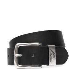 Pasek Emporio Armani. Czarne paski damskie Emporio Armani, bez wzorów. Za 448.99 zł.
