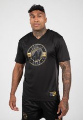Orlando Koszulka - Czarny. Czarne koszulki sportowe męskie GORILLA WEAR, l, bez wzorów, z materiału, bez kołnierzyka, bez ramiączek, na fitness i siłownię. Za 212.00 zł.