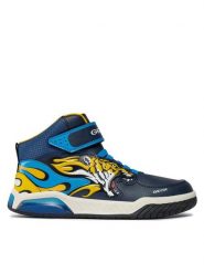 Geox Sneakersy J Inek Boy J369CC 0BUCE C0657 DD Granatowy. Niebieskie buty sportowe chłopięce Geox, bez wzorów, ze skóry, bez zapięcia. Za 219.99 zł.