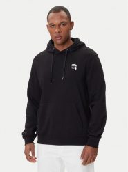 KARL LAGERFELD Bluza 705711 500900 Czarny Regular Fit. Czarne bluzy męskie KARL LAGERFELD, m, bez wzorów, z bawełny, bez kaptura. Za 679.99 zł.